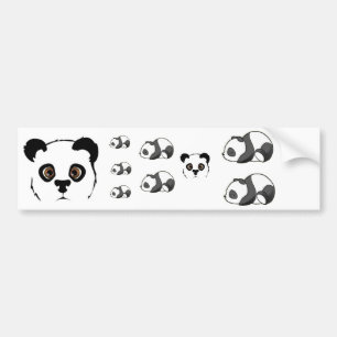 Autocollant De Voiture Pandas