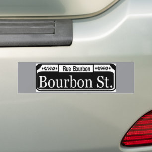 Autocollant De Voiture Panneau Bourbon