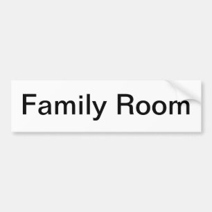Autocollant De Voiture Panneau Chambre Famille/