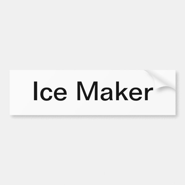 Autocollant De Voiture Panneau du fabricant de glace/ (Devant)