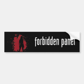 Autocollant De Voiture Panneau interdit Bumpersticker