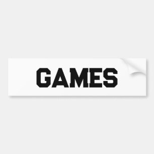 Autocollant De Voiture Panneau Jeux