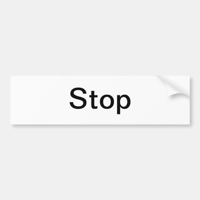 Autocollant De Voiture Panneau Stop/ (Devant)
