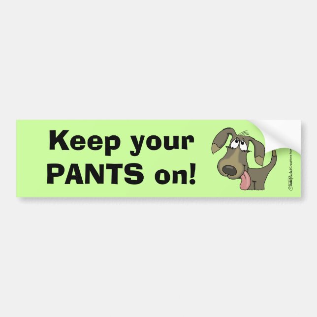 Autocollant De Voiture Pantalon de garde-chien (Devant)