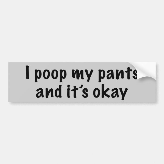 Autocollant De Voiture Pantalon de Poopy (Devant)