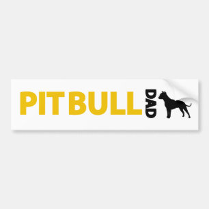 Autocollant De Voiture Papa de Pitbull