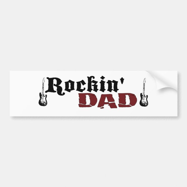 Autocollant De Voiture Papa de Rockin (Devant)