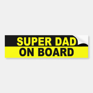 AUTOCOLLANT DE VOITURE PAPA SUPERBE À BORD