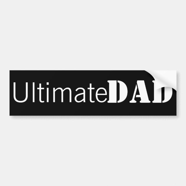 Autocollant De Voiture Papa ultime (Devant)