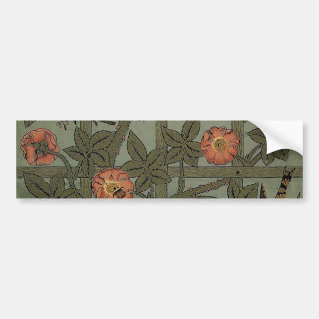 Autocollant De Voiture Papier peint d'époque William Morris (Devant)