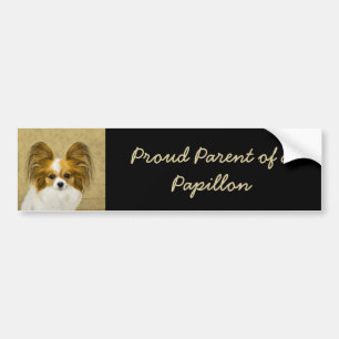 Autocollant De Voiture Papillon (Hound Tri) Peinture - Art Chien original