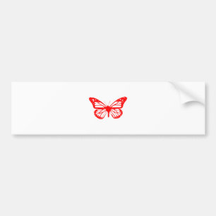 Autocollant De Voiture Papillon rouge