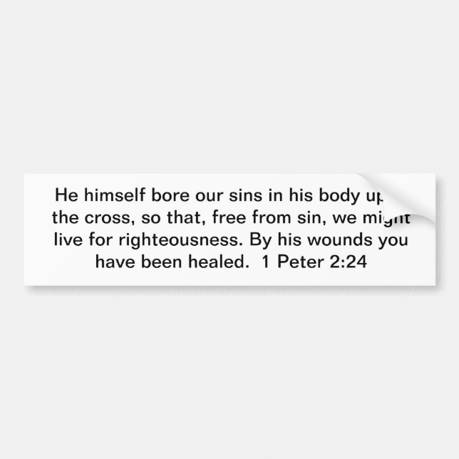 Autocollant De Voiture Par ses blessures (Devant)