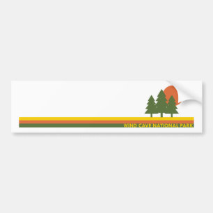 Autocollant De Voiture Parc national de Wind Cave Pine Trees Soleil