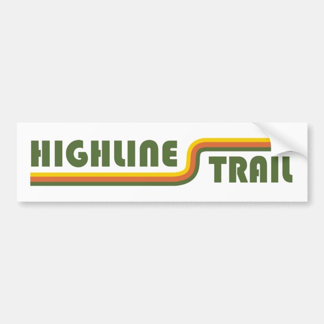 Autocollant De Voiture Parc national du Glacier Highline Trail (Devant)