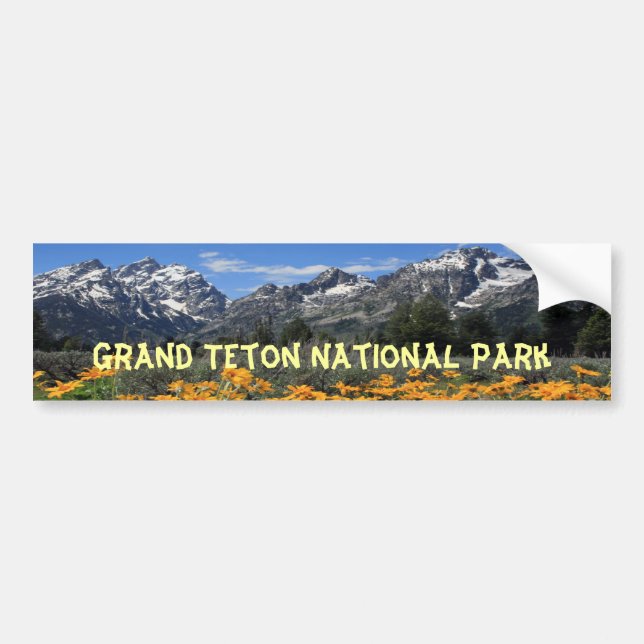 Autocollant De Voiture Parc national grand de Teton (Devant)