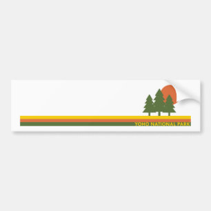 Autocollant De Voiture Parc national Yoho Pine Trees Soleil