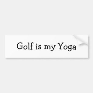 Autocollant De Voiture Pare-chocs 1 de yoga de golf