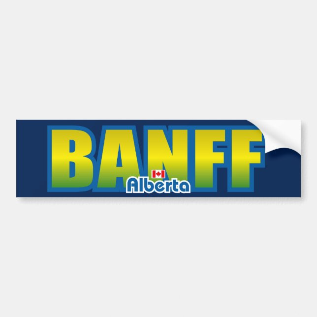 Autocollant De Voiture Pare-chocs de Banff (Devant)