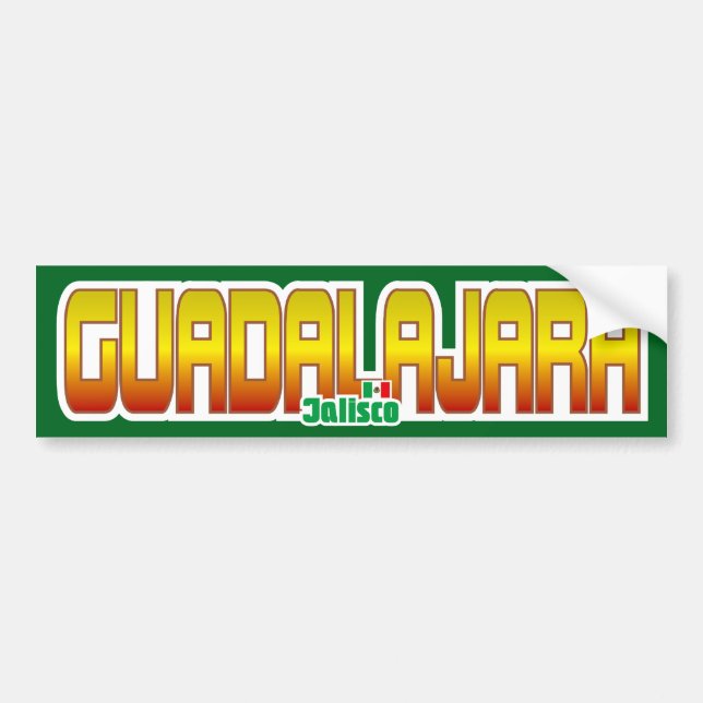 Autocollant De Voiture Pare-chocs de Guadalajara (Devant)