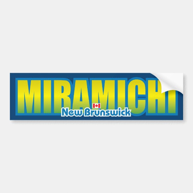 Autocollant De Voiture Pare-chocs de Miramichi (Devant)