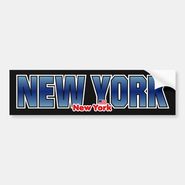 Autocollant De Voiture Pare-chocs de New York (Devant)