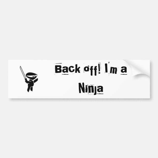 Autocollant De Voiture Pare-chocs de Ninja (Devant)