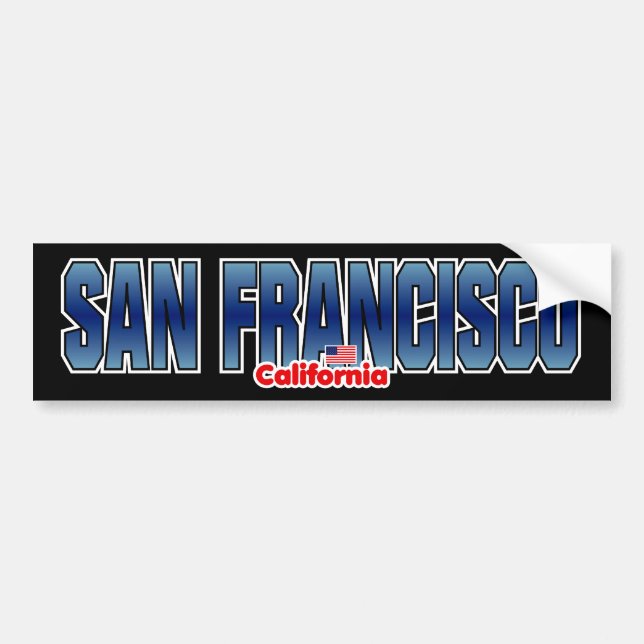 Autocollant De Voiture Pare-chocs de San Francisco (Devant)