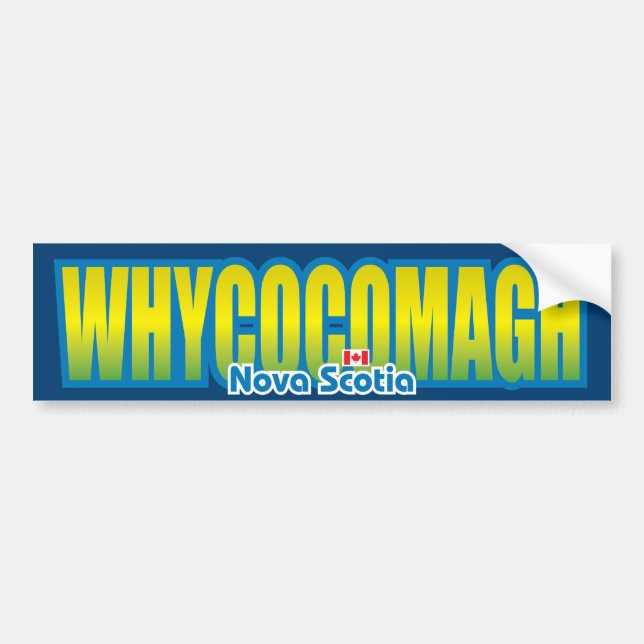 Autocollant De Voiture Pare-chocs de Whycocomagh (Devant)