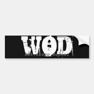Autocollant De Voiture Pare-chocs de WOD.Eat.Sleep.Repeat