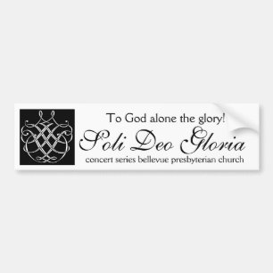 Autocollant De Voiture Pare-chocs Sticket de Soli Deo Gloria
