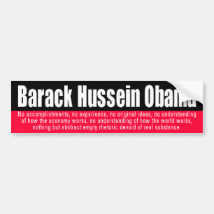 Autocollant De Voiture PARE-CHOCS Z obama 987