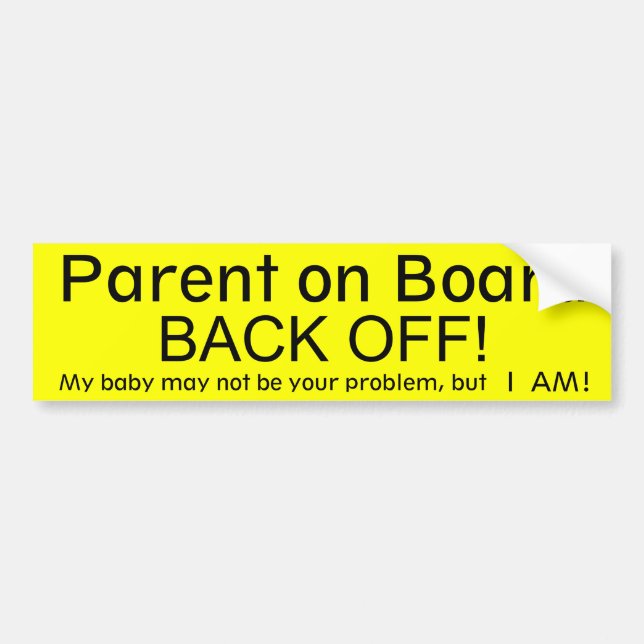 Autocollant De Voiture Parent à bord (Devant)