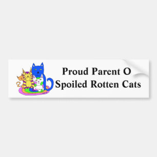 Autocollant De Voiture Parent fier des chats putréfiés corrompus
