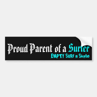 Autocollant De Voiture Parent fier d'un surfer