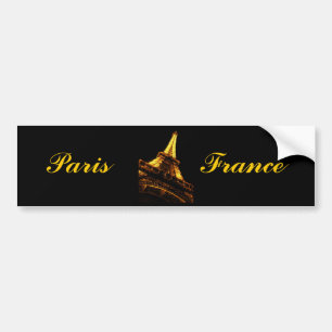 Autocollant De Voiture Paris, France, Tour Eiffel, adhésif pour