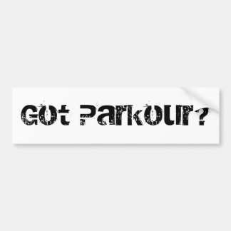 Autocollant De Voiture Parkour obtenu ?