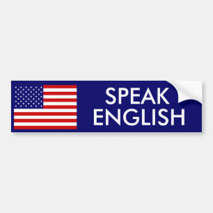 AUTOCOLLANT DE VOITURE PARLEZ ANGLAIS