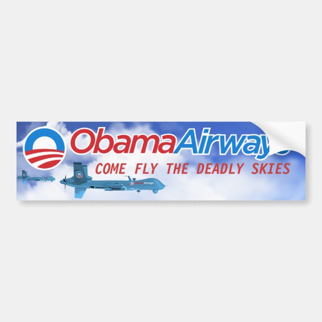 Autocollant De Voiture Parodie de bourdon d'Obama (Devant)