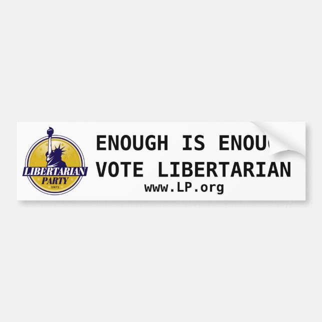Autocollant De Voiture Partie libertaire (Devant)