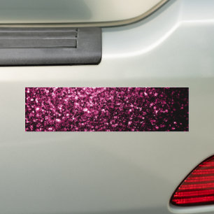 Autocollant De Voiture Parties scintillant rose foncé brillant