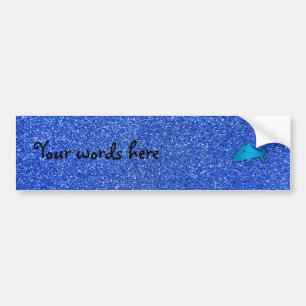 Autocollant De Voiture Parties scintillantes bleues de requin
