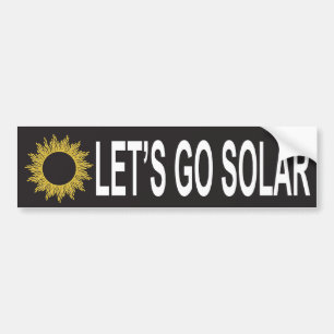 Autocollant De Voiture Partons adhésif pour pare-chocs à énergie solaire