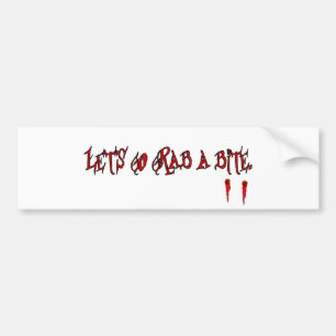 Autocollant De Voiture Partons grippage une morsure