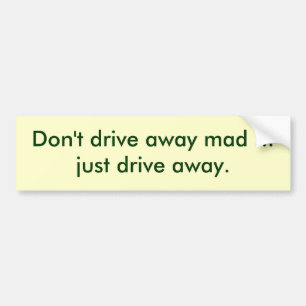 Autocollant De Voiture pas de conduite-away-mad-01