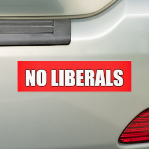 AUTOCOLLANT DE VOITURE PAS DE LIBÉRAUX