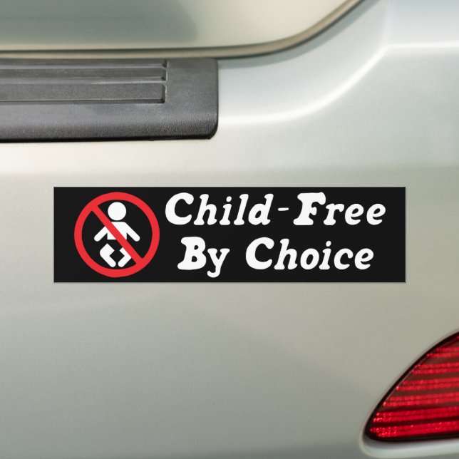 Autocollant De Voiture Pas D'Enfants Gratuits Par Choix (En voiture)