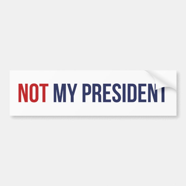Autocollant De Voiture Pas mon président (Devant)