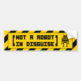 Autocollant De Voiture (pas un robot dans le déguisement) adhésif pour