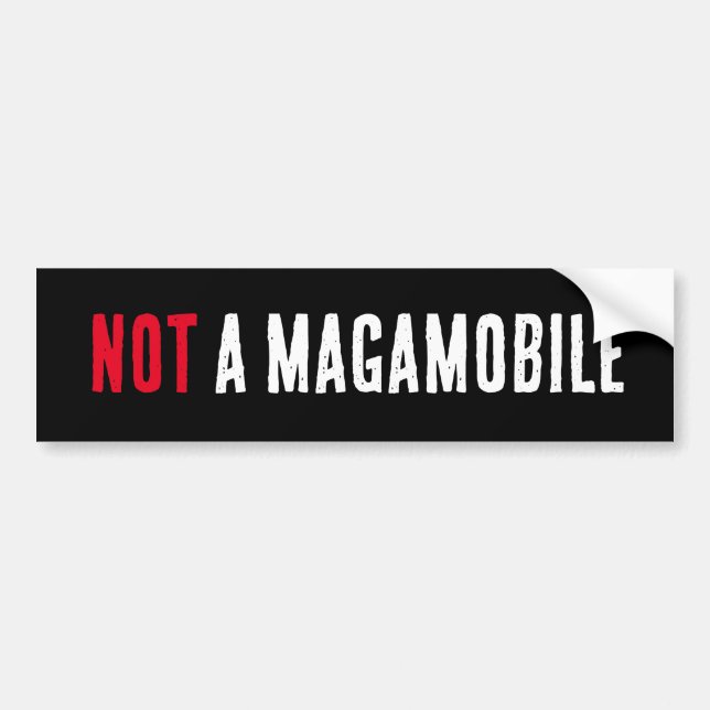 Autocollant De Voiture Pas une magamobile - Tesla Love/Elon Hate (Devant)